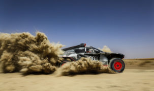 Audi RS Q e-tron, testování Maroko 2021
